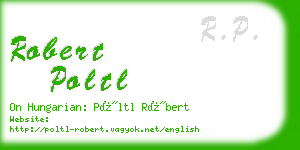 robert poltl business card